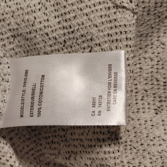 Ladies Long Sweater Jacket Size M Cardigan Black Tweed Pockets - Picture 10 of 11